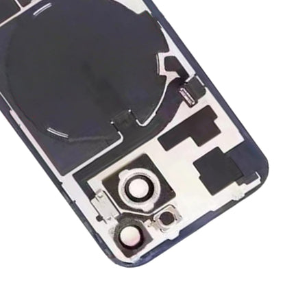 ฝาหลังแบตเตอรี่กระจกสำหรับ iPhone 15 พร้อมขายึดแฟลช + โมดูลชาร์จไร้สาย, For iPhone 15