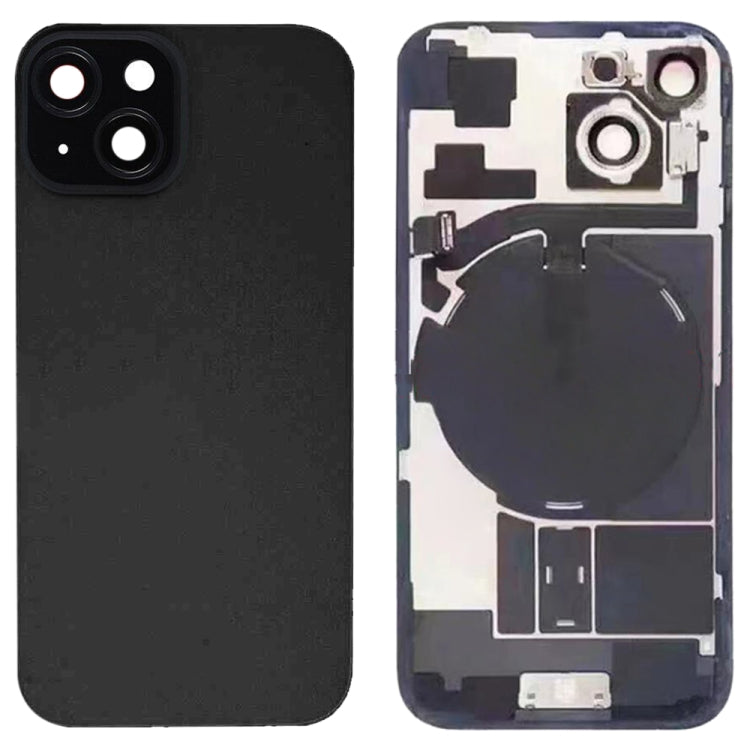 ฝาหลังแบตเตอรี่กระจกสำหรับ iPhone 15 พร้อมขายึดแฟลช + โมดูลชาร์จไร้สาย, For iPhone 15
