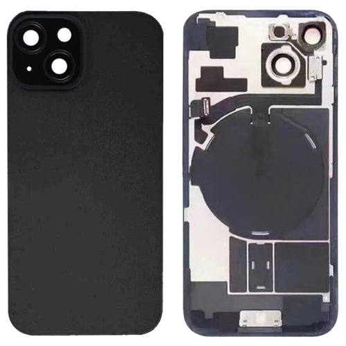 ฝาหลังแบตเตอรี่กระจกสำหรับ iPhone 15 พร้อมขายึดแฟลช + โมดูลชาร์จไร้สาย, For iPhone 15