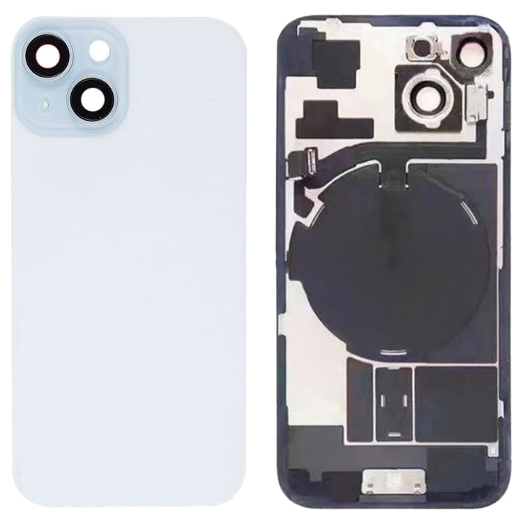 ฝาหลังแบตเตอรี่กระจกสำหรับ iPhone 15 พร้อมขายึดแฟลช + โมดูลชาร์จไร้สาย, For iPhone 15