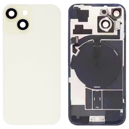 ฝาหลังแบตเตอรี่กระจกสำหรับ iPhone 15 พร้อมขายึดแฟลช + โมดูลชาร์จไร้สาย, For iPhone 15
