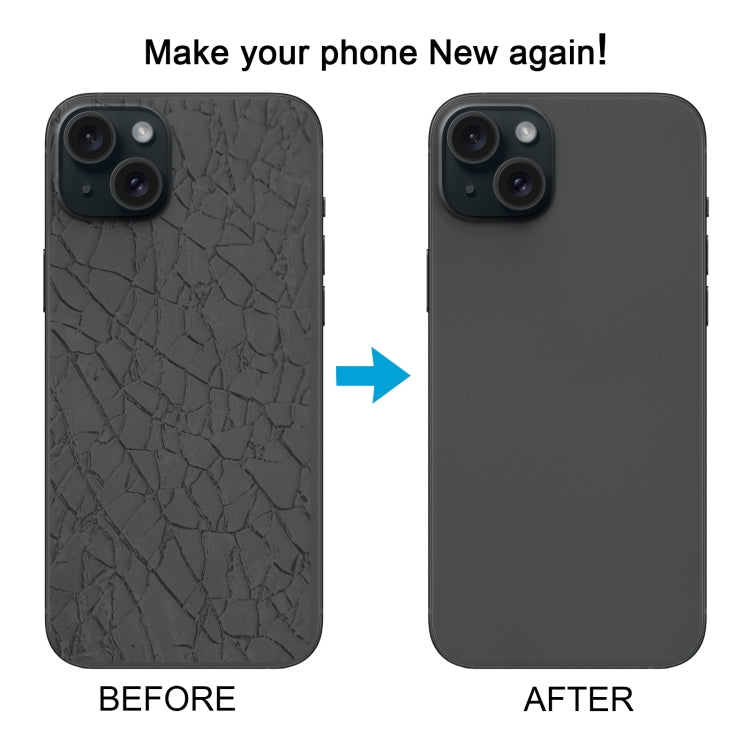 ฝาหลังแบตเตอรี่กระจกสำหรับ iPhone 15 พร้อมขายึดแฟลช + โมดูลชาร์จไร้สาย, For iPhone 15