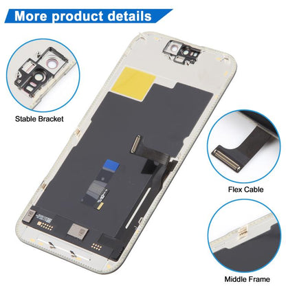 หน้าจอ OLED แบบแข็ง JK สำหรับ iPhone 15 Pro, For iPhone 15 Pro