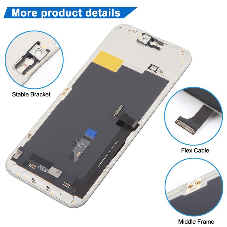 หน้าจอ OLED แบบแข็ง JK สำหรับ iPhone 15 Pro Max, For iPhone 15 Pro Max