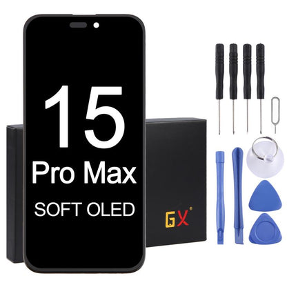 หน้าจอ GX Soft OLED สำหรับ iPhone 15 Pro Max, For iPhone 15 Pro Max(GX Soft OLED)