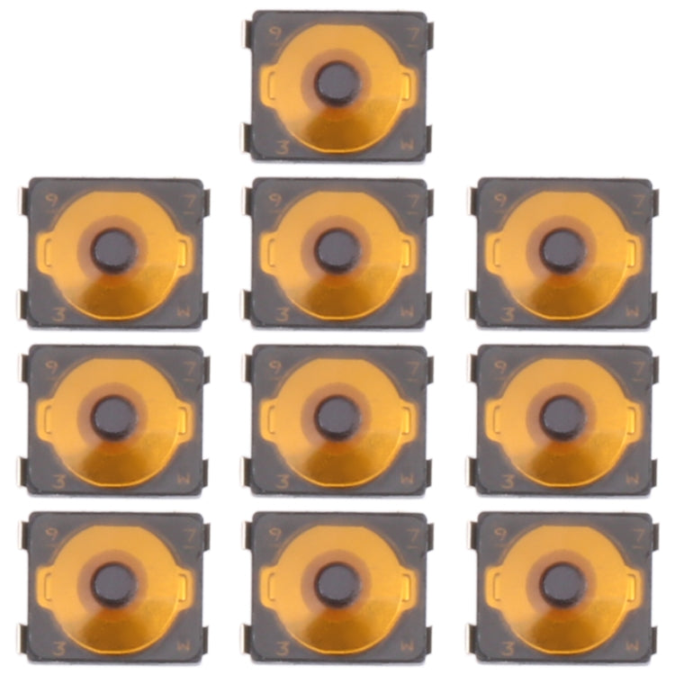 10 ชิ้น 3.5 x 3 มม. ปุ่มสวิตช์ Micro SMD สำหรับ iPhone 4 / 4s / Android, 3.5 x 3MM