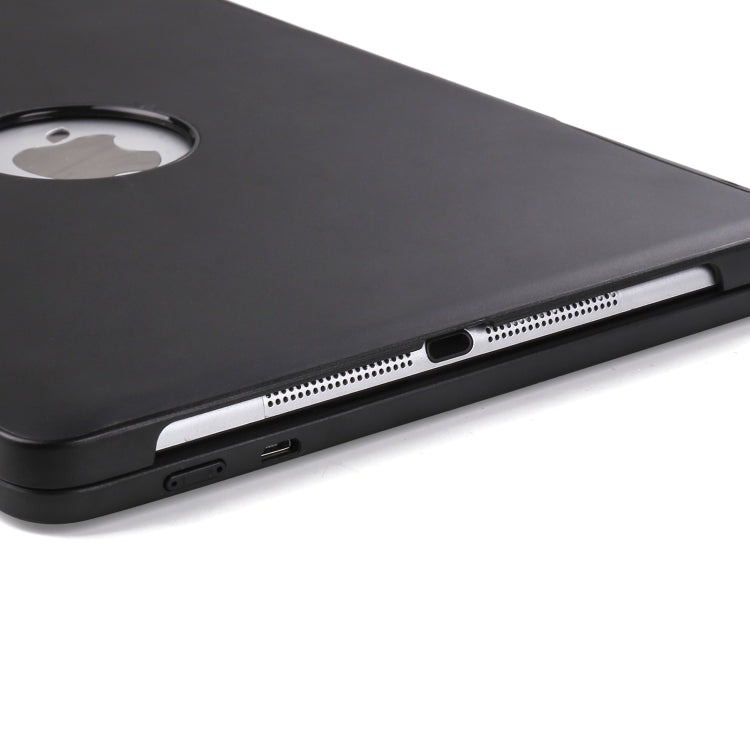 F611 แบ็คไลท์สีสันสดใสแบบถอดได้อะลูมิเนียมแบ็คเพลนคีย์บอร์ดไร้สาย Bluetooth เคสแท็บเล็ตสำหรับ iPad Air 2 / 9.7 (2018) / 9.7 นิ้ว (2017) / Air / Pro 9.7 นิ้ว