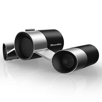 Bluedio US ระบบลำโพงดาวเทียม Bluetooth ไร้สายพร้อมไมโครโฟน, US