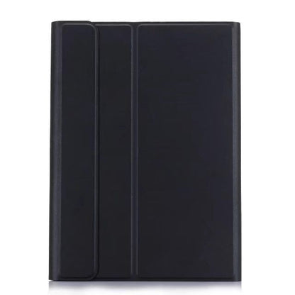 คีย์บอร์ด Bluetooth แบบถอดได้ + เคสแท็บเล็ตหนังพลิกแนวนอนพร้อมที่วางสำหรับ iPad Pro 9.7 นิ้ว, iPad Air, iPad Air 2, iPad 9.7 นิ้ว (2017), iPad 9.7 นิ้ว (2018), A07 Black, A07 Gold, A07 Blue, A07 Rose Gold