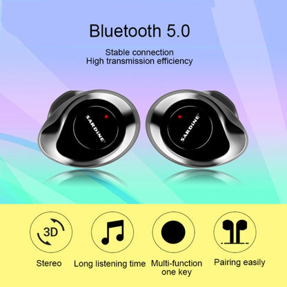 SARDiNE F8 TWS Bluetooth V5.0 หูฟังสเตอริโอไร้สายพร้อมกล่องชาร์จ