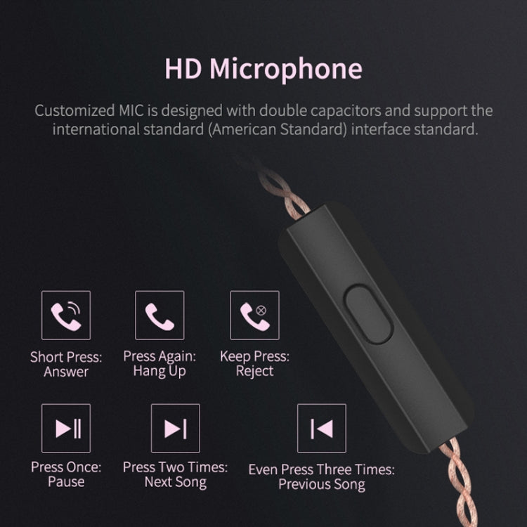 KZ ZSN Circle Iron Moving Iron Quad-core แบบมีสายหูฟังชนิดใส่ในหู Mega Bass HiFi หูฟังพร้อมไมโครโฟน