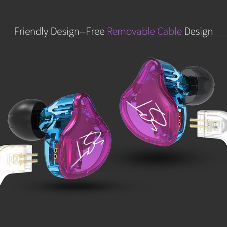 KZ ZST Circle Iron In-Ear Mega Bass MP3 Dual Unit หูฟังไม่มีไมโครโฟน
