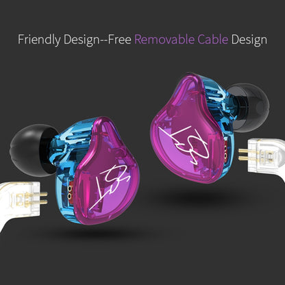 KZ ZST Circle Iron In-Ear Mega Bass MP3 Dual Unit หูฟังไม่มีไมโครโฟน