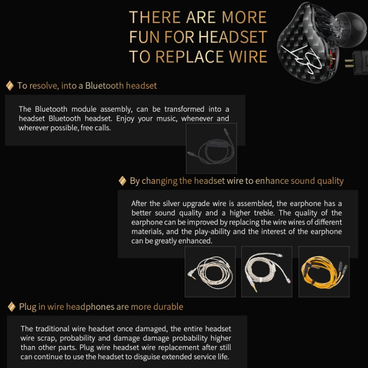 KZ ZST Circle Iron In-Ear Mega Bass MP3 Dual Unit หูฟังไม่มีไมโครโฟน