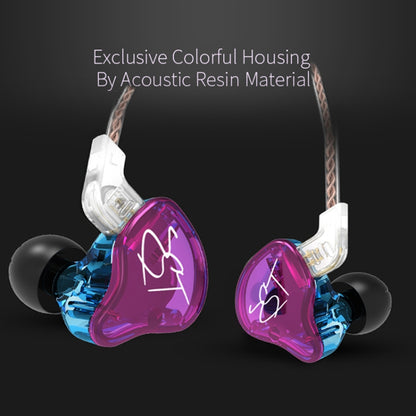 KZ ZST Circle Iron In-Ear Mega Bass MP3 Dual Unit หูฟังไม่มีไมโครโฟน