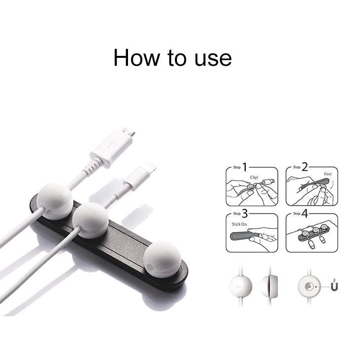Magnetic Wire Take-up Cable Winder ที่ยึดแม่เหล็กที่เก็บข้อมูลเดสก์ท็อป