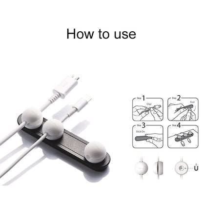 Magnetic Wire Take-up Cable Winder ที่ยึดแม่เหล็กที่เก็บข้อมูลเดสก์ท็อป