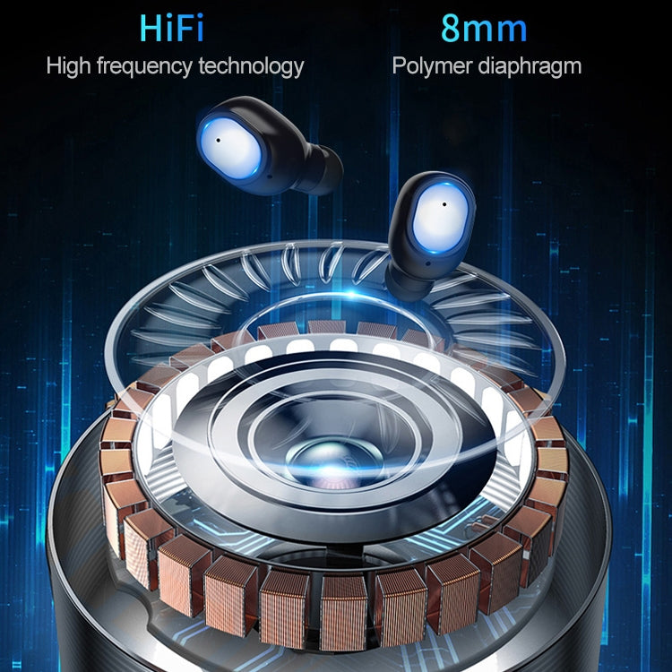 Q3 TWS Bluetooth 5.0 Binaural สเตอริโอจับคู่อัตโนมัติหูฟังไร้สายบลูทูธ