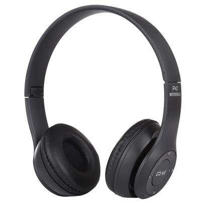 P47 หูฟัง Bluetooth ไร้สายแบบพับได้พร้อมแจ็คเสียง 3.5 มม. รองรับ MP3 / FM / โทร, P47 Black, P47 Blue, P47 Red, P47 White, P47 Green