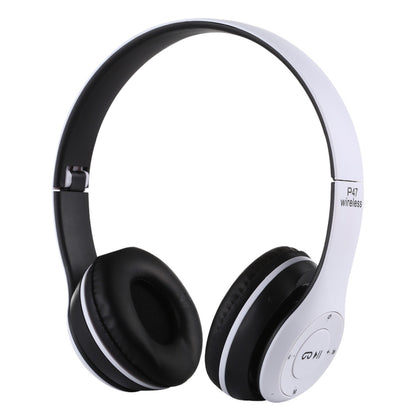 P47 หูฟัง Bluetooth ไร้สายแบบพับได้พร้อมแจ็คเสียง 3.5 มม. รองรับ MP3 / FM / โทร, P47 Black, P47 Blue, P47 Red, P47 White, P47 Green