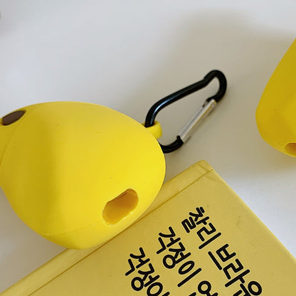 หูฟังไร้สายกันกระแทกกล้วยซิลิโคนเคสสำหรับ Apple AirPods 1/2