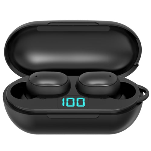 H6 TWS Bluetooth 5.0 หูฟังไร้สาย Bluetooth พร้อมจอแสดงผลดิจิตอลและกล่องชาร์จ รองรับการโทร Siri และ HD