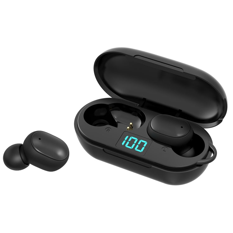 H6 TWS Bluetooth 5.0 หูฟังไร้สาย Bluetooth พร้อมจอแสดงผลดิจิตอลและกล่องชาร์จ รองรับการโทร Siri และ HD