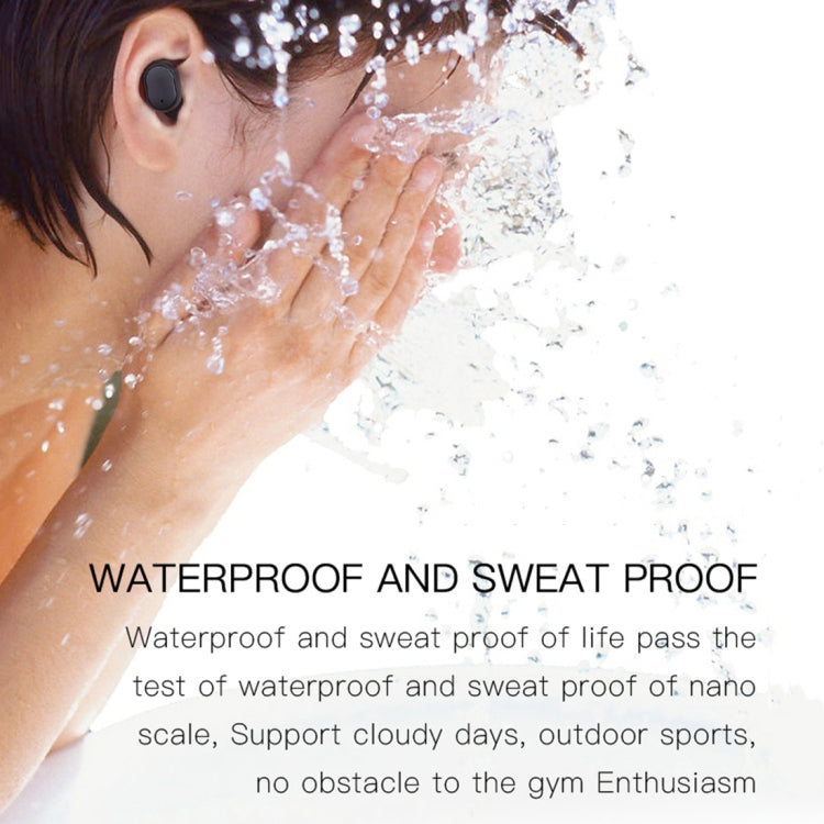 H6 TWS Bluetooth 5.0 หูฟังไร้สาย Bluetooth พร้อมจอแสดงผลดิจิตอลและกล่องชาร์จ รองรับการโทร Siri และ HD