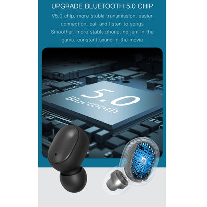 H6 TWS Bluetooth 5.0 หูฟังไร้สาย Bluetooth พร้อมจอแสดงผลดิจิตอลและกล่องชาร์จ รองรับการโทร Siri และ HD