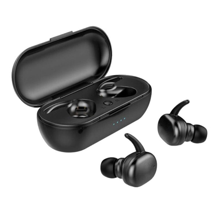 TWS-4 IPX5 กันน้ำบลูทูธ 5.0 Touch หูฟังไร้สายบลูทูธพร้อมกล่องชาร์จ, รองรับ HD Call & Voice Prompts, TWS-4