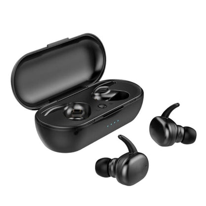 TWS-4 IPX5 กันน้ำบลูทูธ 5.0 Touch หูฟังไร้สายบลูทูธพร้อมกล่องชาร์จ, รองรับ HD Call & Voice Prompts, TWS-4