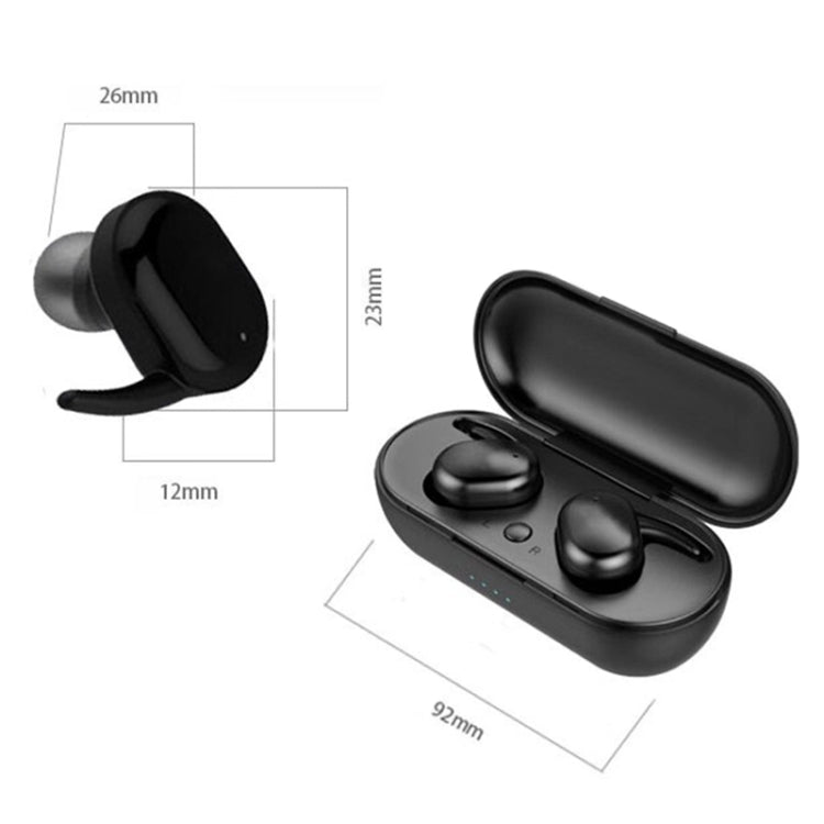 TWS-4 IPX5 กันน้ำบลูทูธ 5.0 Touch หูฟังไร้สายบลูทูธพร้อมกล่องชาร์จ, รองรับ HD Call & Voice Prompts, TWS-4