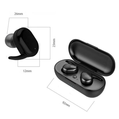 TWS-4 IPX5 กันน้ำบลูทูธ 5.0 Touch หูฟังไร้สายบลูทูธพร้อมกล่องชาร์จ, รองรับ HD Call & Voice Prompts, TWS-4