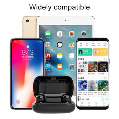TWS-4 IPX5 กันน้ำบลูทูธ 5.0 Touch หูฟังไร้สายบลูทูธพร้อมกล่องชาร์จ, รองรับ HD Call & Voice Prompts, TWS-4