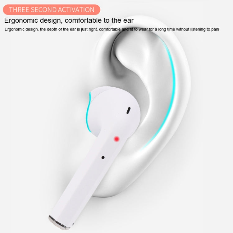 InPods 2 TWS V5.0 ชุดหูฟังไฮไฟบลูทูธไร้สายพร้อมเคสชาร์จ รองรับการจับคู่อัตโนมัติและระบบควบคุมแบบสัมผัส