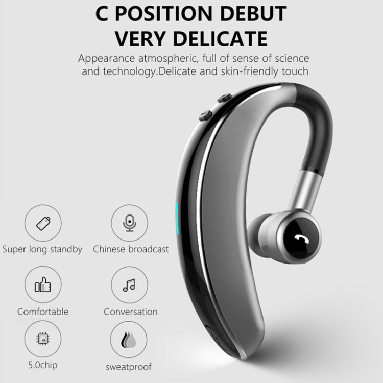 V7 Bluetooth 5.0 หูฟังบลูทูธสเตอริโอไร้สายสไตล์ธุรกิจรองรับการแจ้งชื่อผู้โทร