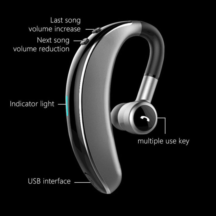 V7 Bluetooth 5.0 หูฟังบลูทูธสเตอริโอไร้สายสไตล์ธุรกิจรองรับการแจ้งชื่อผู้โทร