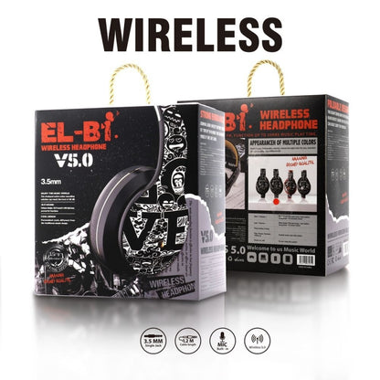 B1 ชุดหูฟัง Bluetooth V5.0 ไร้สายลายกราฟฟิตี้