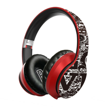 B1 ชุดหูฟัง Bluetooth V5.0 ไร้สายลายกราฟฟิตี้