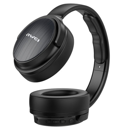 awei A780BL Bluetooth 5.0 หูฟังบลูทูธไร้สายแบบเบสพับได้พร้อมแจ็ค Aux ขนาด 3.5 มม, A780BL