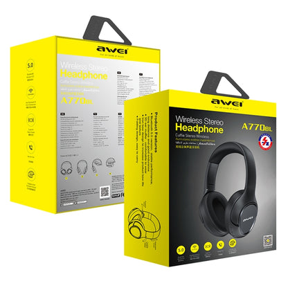 AWEI A770BL ชุดหูฟังบลูทูธไร้สายสเตอริโอ Bluetooth 5.0