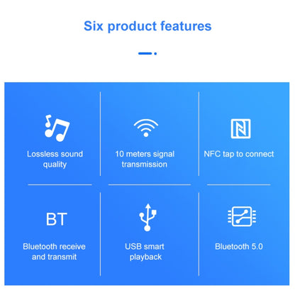 NFC BT19 บลูทูธ 5.0 เครื่องรับเครื่องส่งสัญญาณชุดหูฟังเครื่องเสียงรถยนต์