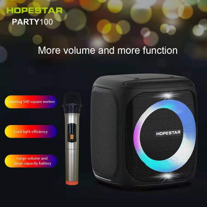 HOPESTAR Party100 Bluetooth 5.0 ลำโพงบลูทูธไร้สายกันน้ำแบบพกพาพร้อมฟังก์ชันชาร์จมือถือ, Party100(Green)