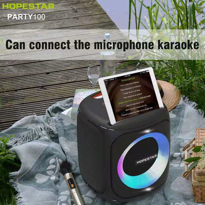HOPESTAR Party100 Bluetooth 5.0 ลำโพงบลูทูธไร้สายกันน้ำแบบพกพาพร้อมฟังก์ชันชาร์จมือถือ, Party100(Green)