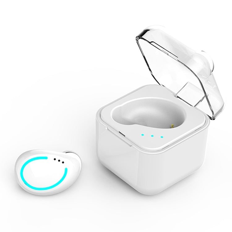 M-B8 Bluetooth 5.0 หูฟังบลูทูธไร้สายสเตอริโอในหูขนาดเล็กที่มองไม่เห็นพร้อมกล่องชาร์จ