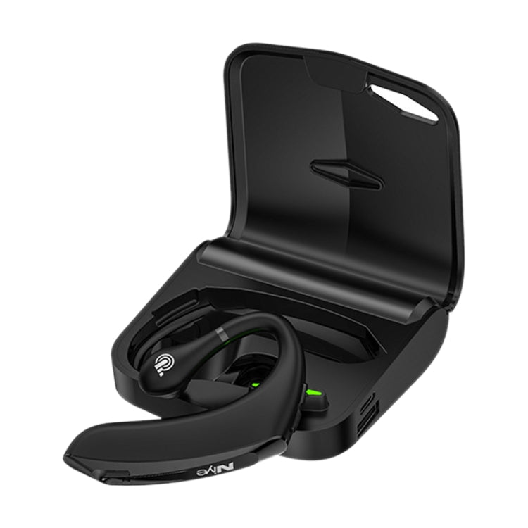 DS800 บลูทูธ 5.0 Universal แขวนหูสไตล์ธุรกิจกีฬาหูฟังไร้สายบลูทูธพร้อมกล่องชาร์จ, Charging Box Version (Black), Charging Box Version (Red)