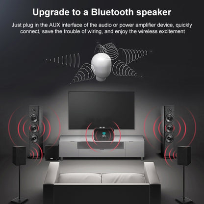 T36 NFC Bluetooth 5.0 ตัวรับสัญญาณเครื่องส่งสัญญาณชุดหูฟังเครื่องเสียงรถยนต์