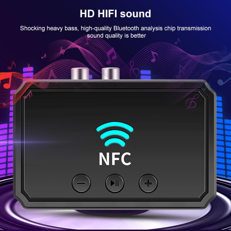 T36 NFC Bluetooth 5.0 ตัวรับสัญญาณเครื่องส่งสัญญาณชุดหูฟังเครื่องเสียงรถยนต์
