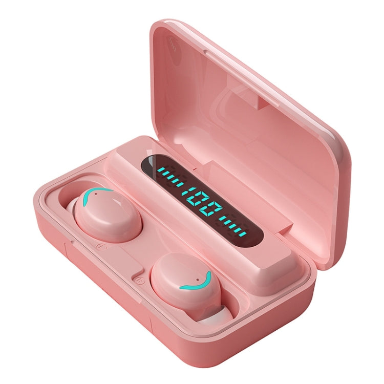 F9-5C Macaron Series ไฟหายใจสี่บาร์ + หูฟังบลูทูธลดเสียงรบกวนจอแสดงผลดิจิตอล, F9-5C Macaron Four-bar Light Dark Blue, F9-5C Macaron Four-bar Light Pink, F9-5C Macaron Four-bar Light Baby Blue, F9-5C Macaron Four-bar Light Yellow