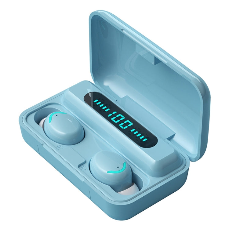 F9-5C Macaron Series ไฟหายใจสี่บาร์ + หูฟังบลูทูธลดเสียงรบกวนจอแสดงผลดิจิตอล, F9-5C Macaron Four-bar Light Dark Blue, F9-5C Macaron Four-bar Light Pink, F9-5C Macaron Four-bar Light Baby Blue, F9-5C Macaron Four-bar Light Yellow